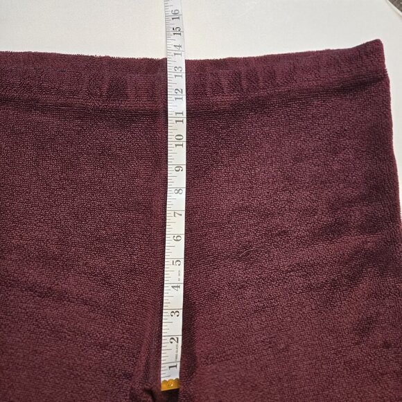 Artsan Sunschein Designs Pants Terry Cloth Burgundy Red Glen Flora Wisconsin L - Picture 7 of 8